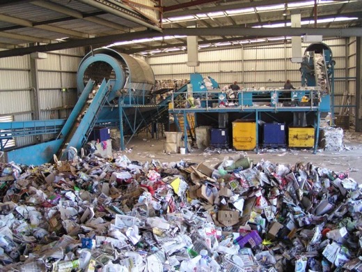 Unidade de triagem e recuperação de materiais