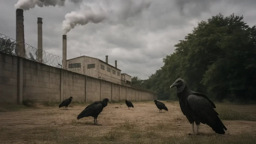 Fábrica de sabão em Nova Iguaçu: onda de urubus e mau cheiro causa medo e mal-estar na população